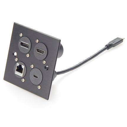 D-Type Panel Mount USB-C 3.1 Extension Cable