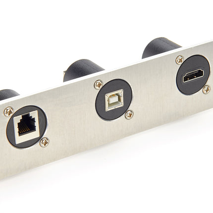 USB 2.0 USB B to USB A D-Type Panel Mount Adapter