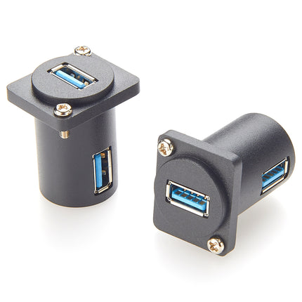 90 Degree Angle USB 3.0 Panel Mount Connector