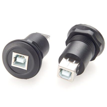 USB 2.0 B Round Panel Mount Adapter