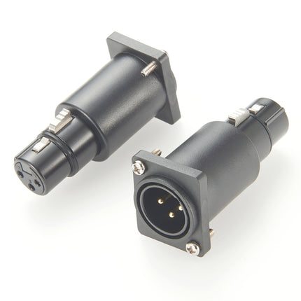 XLR 3 Pin Panel Mount Microphone Connector