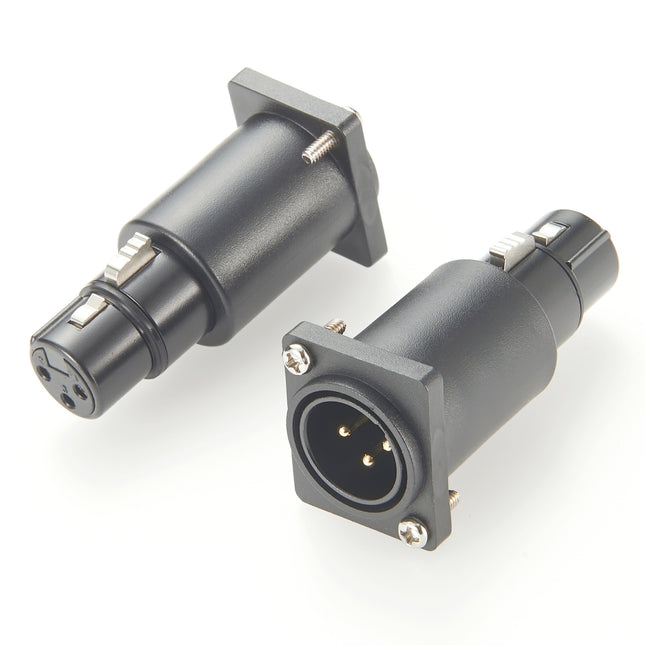 XLR 3 Pin Panel Mount Microphone Connector