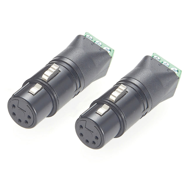Terminal Block to 5-Pin XLR Audio Adapter