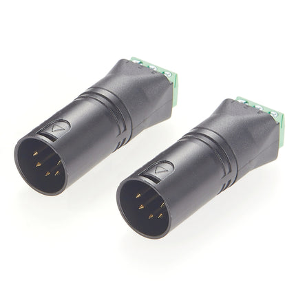 5 Pin XLR Microphone Adapter to Terminal Block
