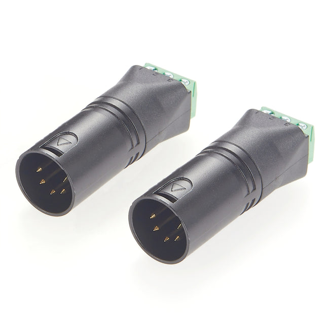 5 Pin XLR Microphone Adapter to Terminal Block