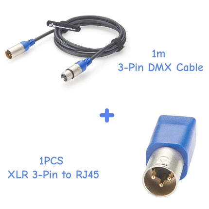 3-Pin XLR Male to RJ45 Female Adapter